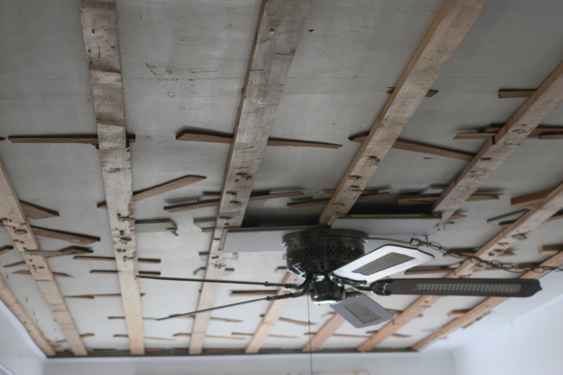 Beach Cottage Remodel Beadboard Ceiling And A Built In Bookcase